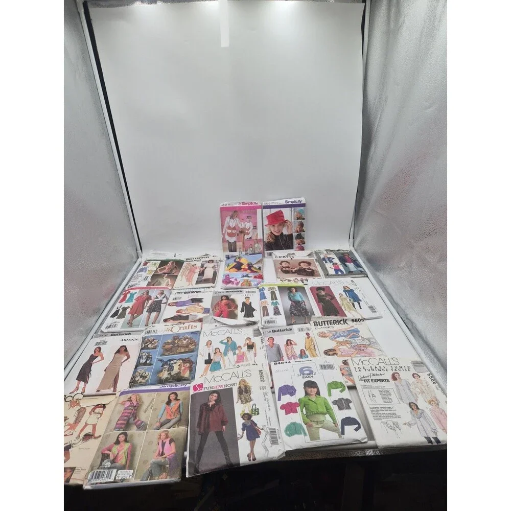 Lot of 22 Vintage & Modern Sewing Patterns McCall’s Simplicity Butterick...